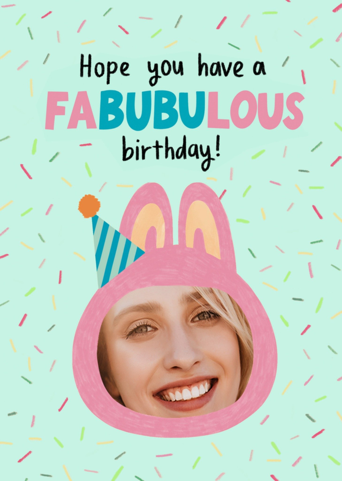 Moonpig Fabubulous Photo Upload Birthday Card