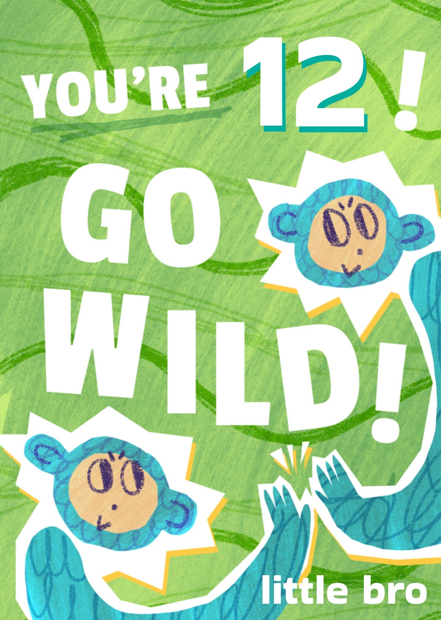 Moonpig Go Wild Birthday Card