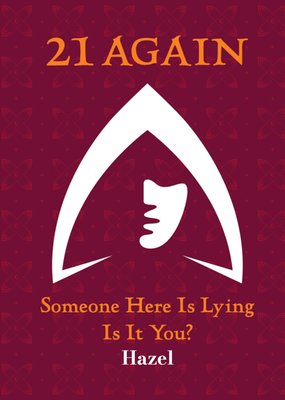 The Traitors 21 Again Birthday Card