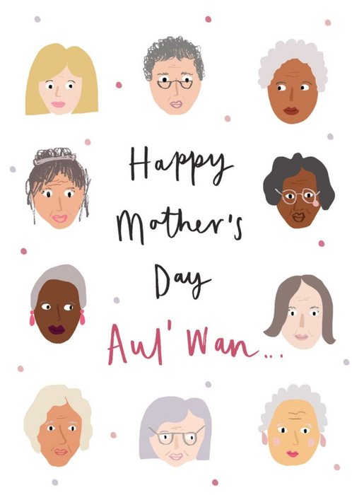 Irish Illustrated Diverse Characters Mother's Day Card