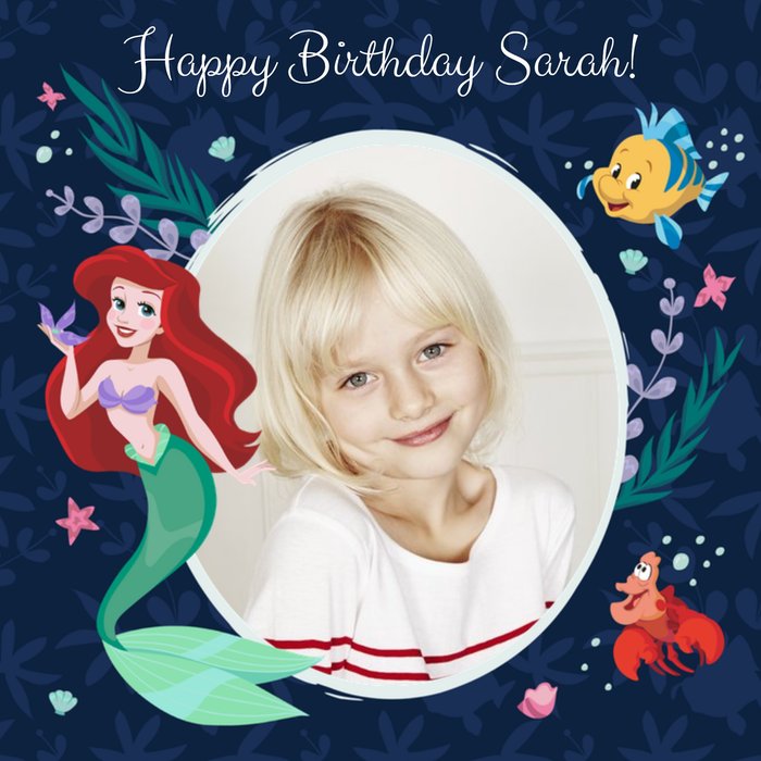 Disney Princess Ariel Photo Upload Card