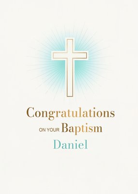 Congratulations On Your Baptism Card
