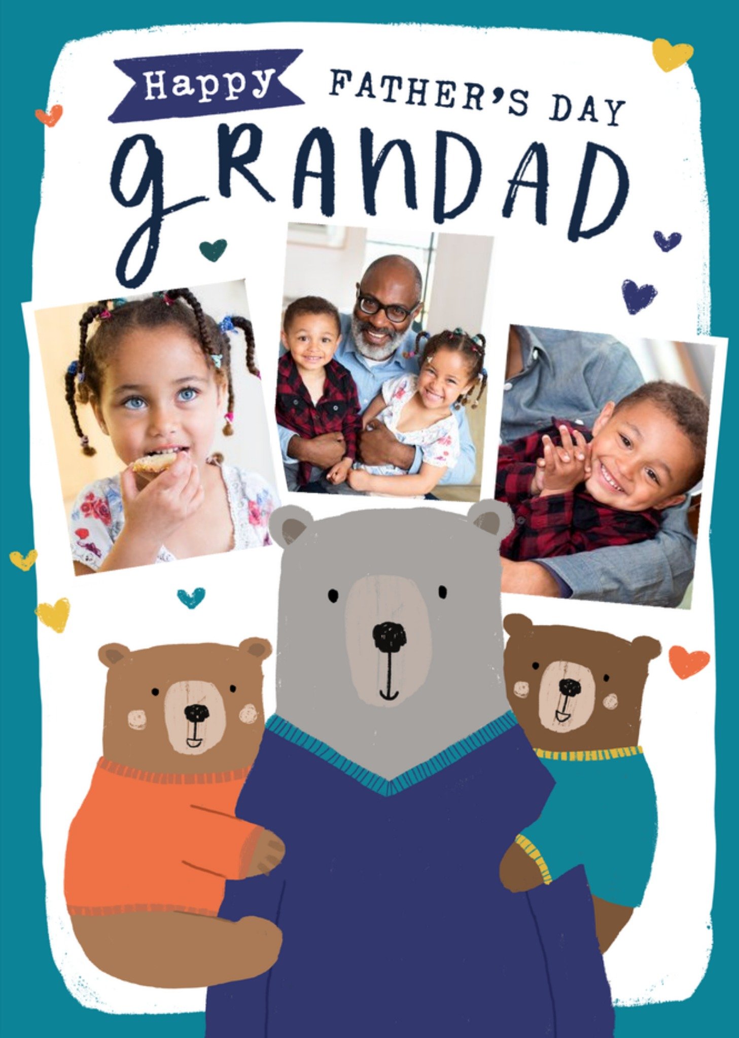 Moonpig Happy Father's Day Grandad Photo Upload Card