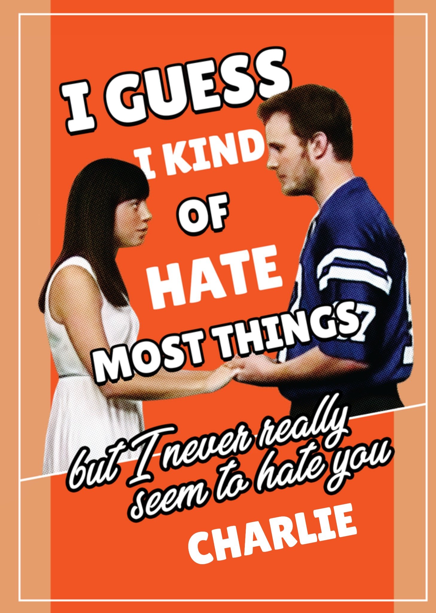 Moonpig Funny Parks And Recreation I Hate Most Things But Not You Card