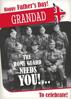 Retro Humour Dad's Army The Home Guard Needs You Father's Day Card