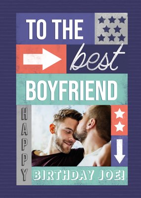 Best Boyfriend Photo Upload Birthday Card