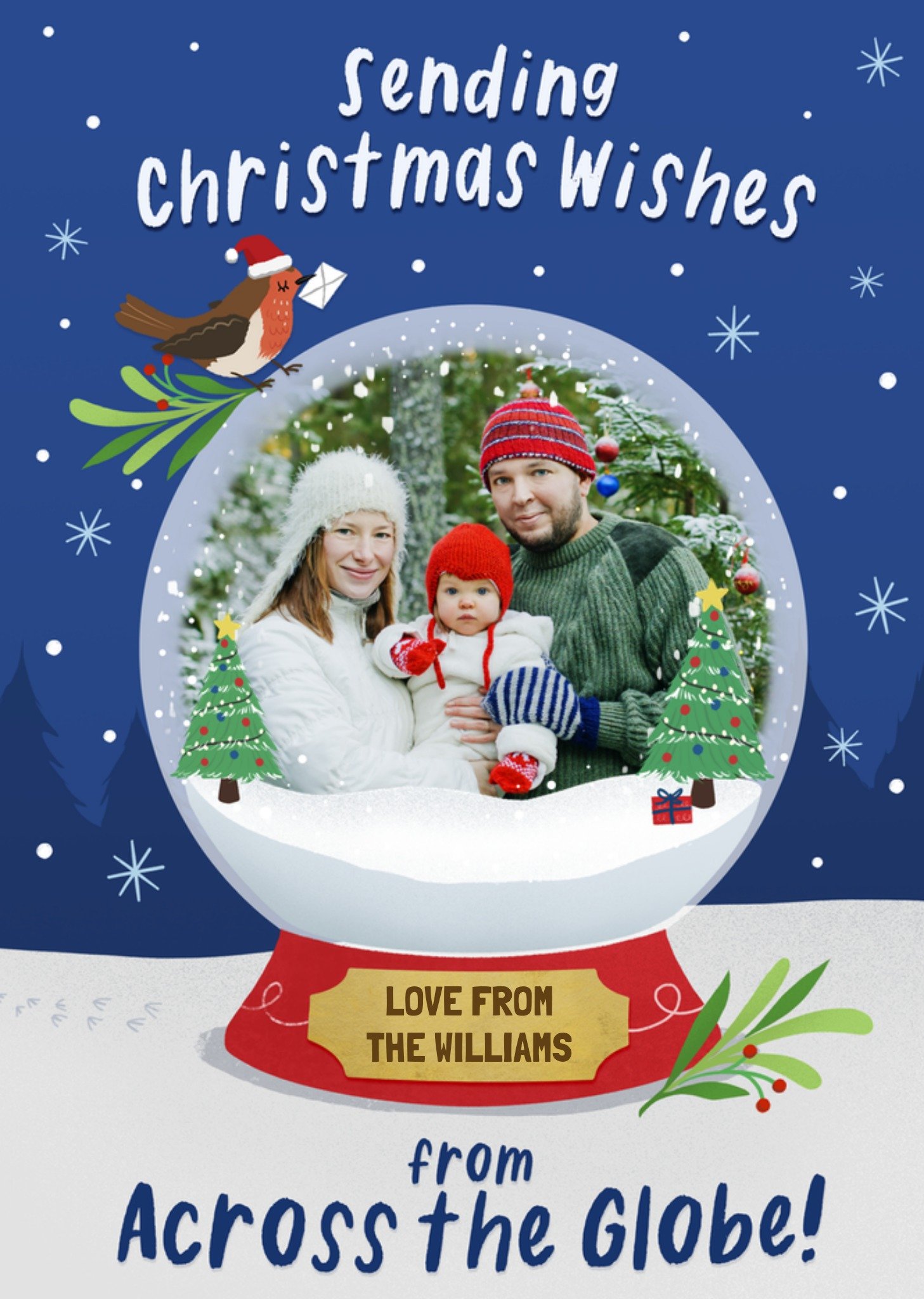 Moonpig From Across The Globe Photo Upload Christmas Card
