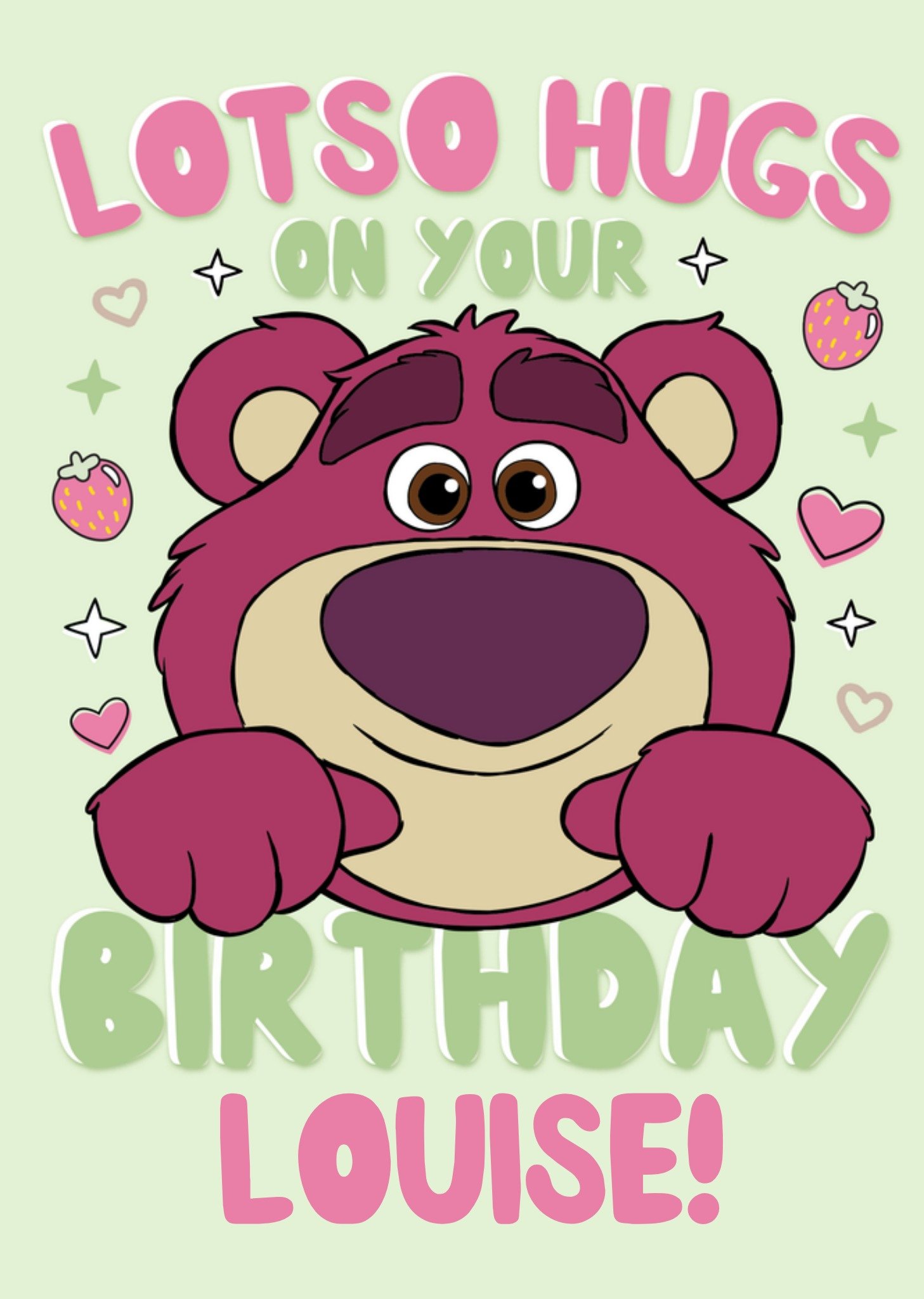 Disney Toy Story Lotso Hugs On Your Birthday Card