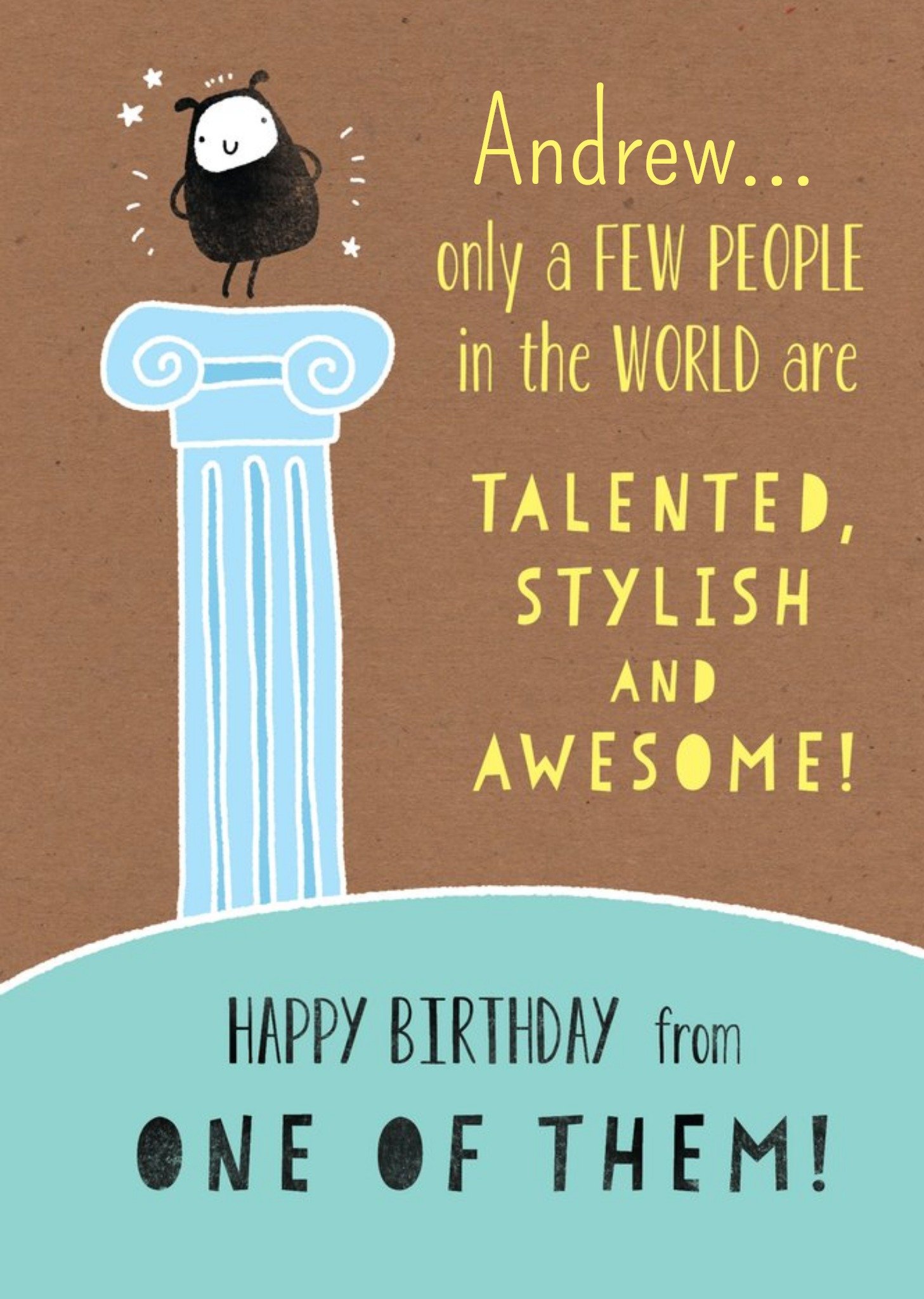 Moonpig Talented Stylish And Awesome Personalised Happy Birthday Card