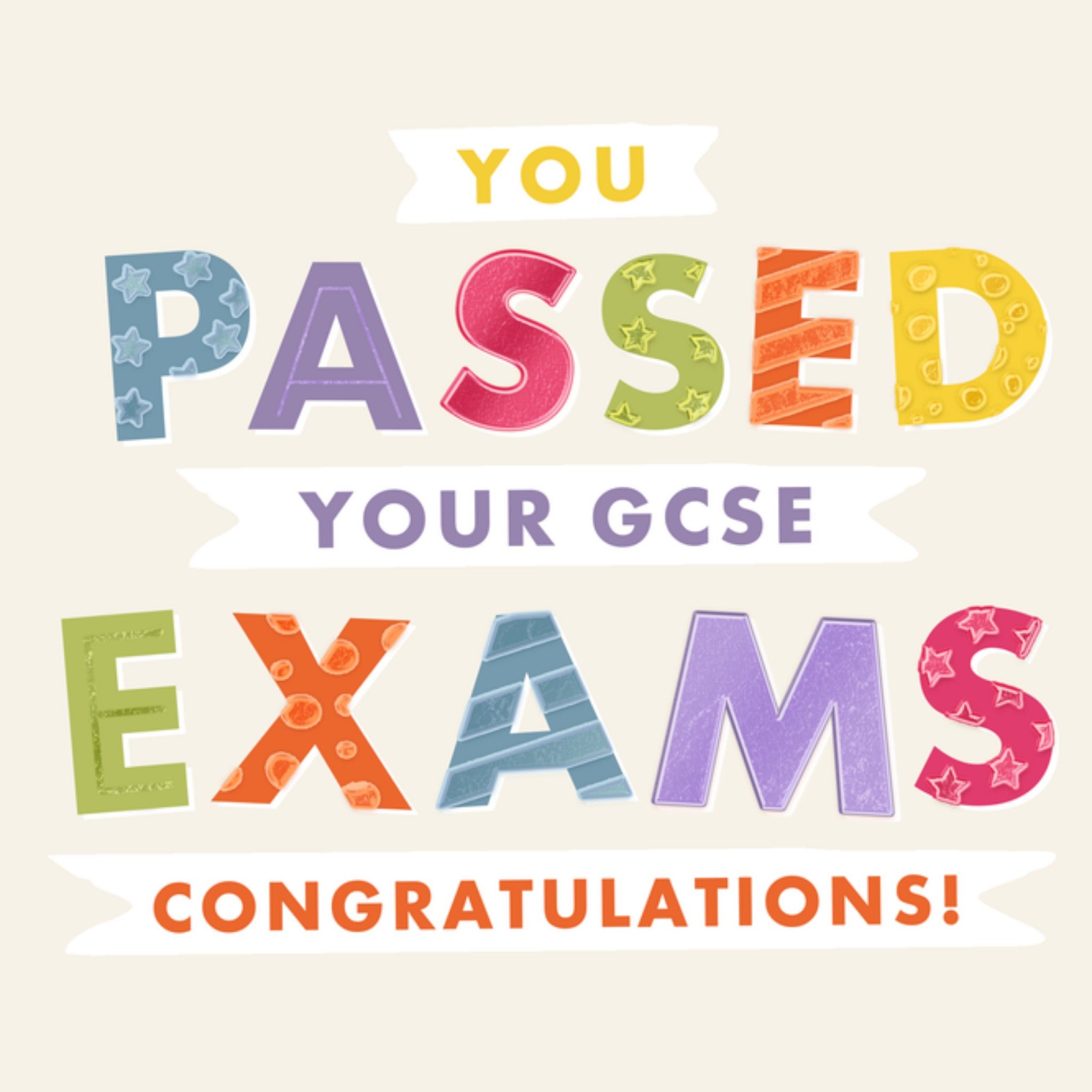 Moonpig You Passed Your Gcse Exams Congratulations Card