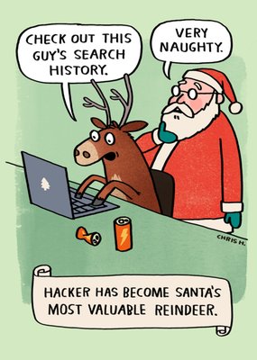 Most Valuable Reindeer Funny Christmas Card