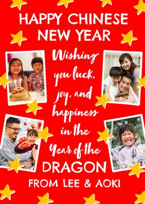 Happy Chinese New Year Photo Upload Card