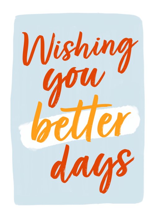 Black Dog Institute Charity Wishing You Better Days Card