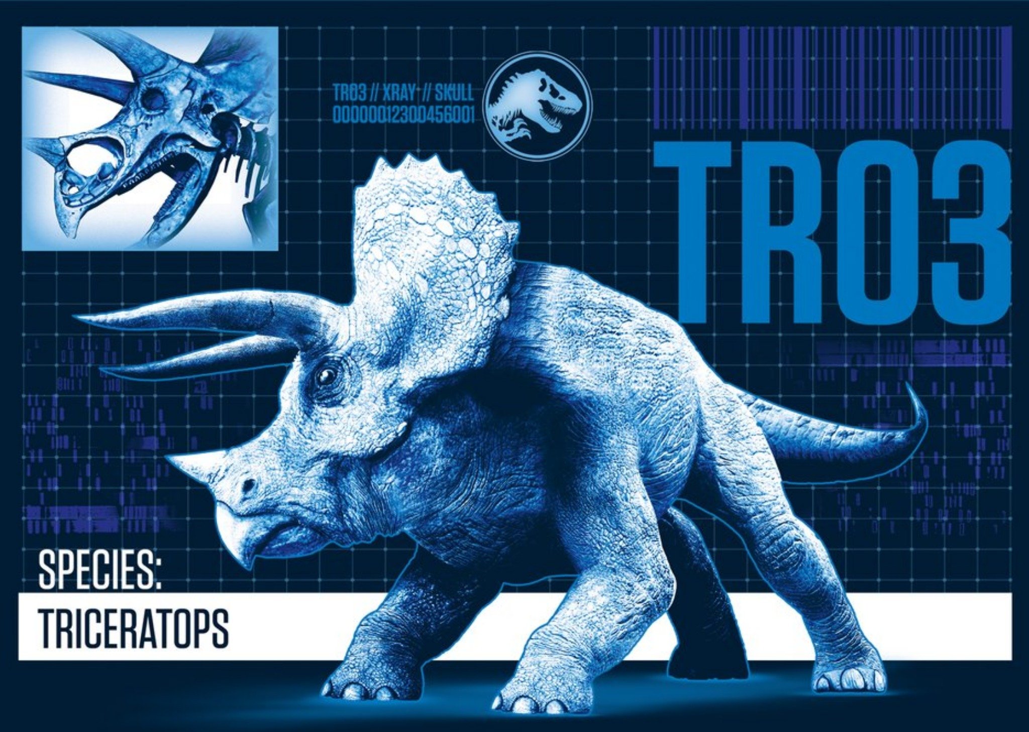 Birthday Card - Dinosaurs - Jurassic World - Triceratops