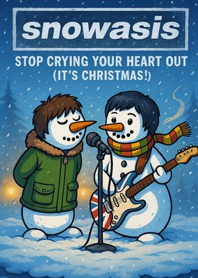 Snowasis Christmas Card