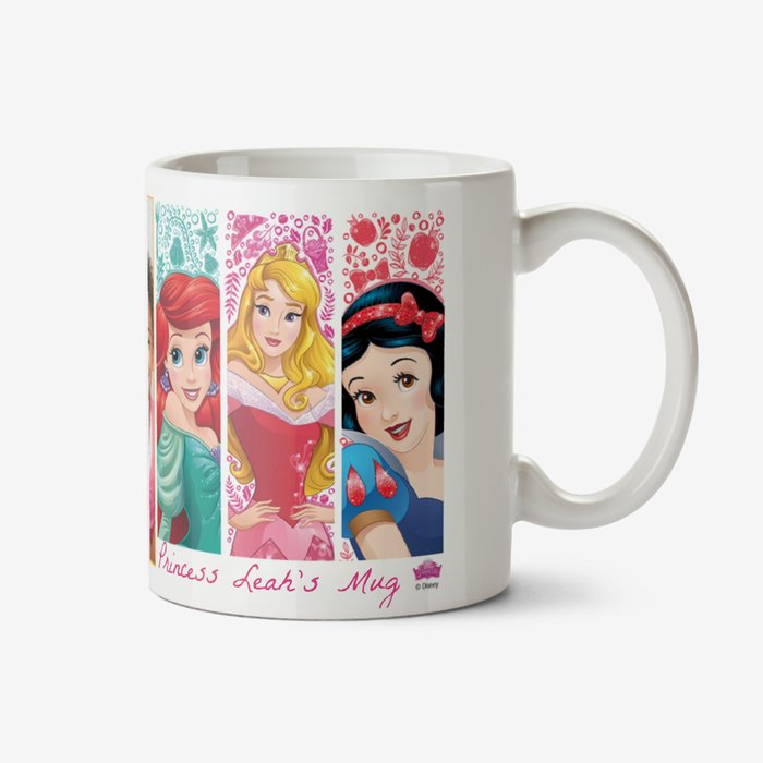 Disney Princess Close Up Photo Upload Mug