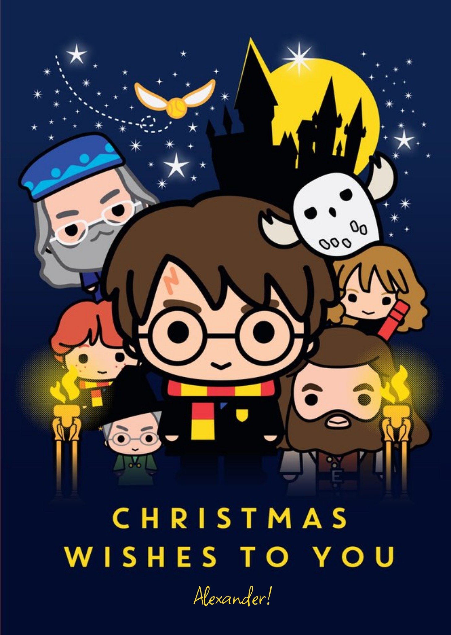 Harry potter christmas cards discount