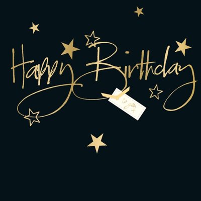 UKG Illustrated Typographic Happy Birthday Card