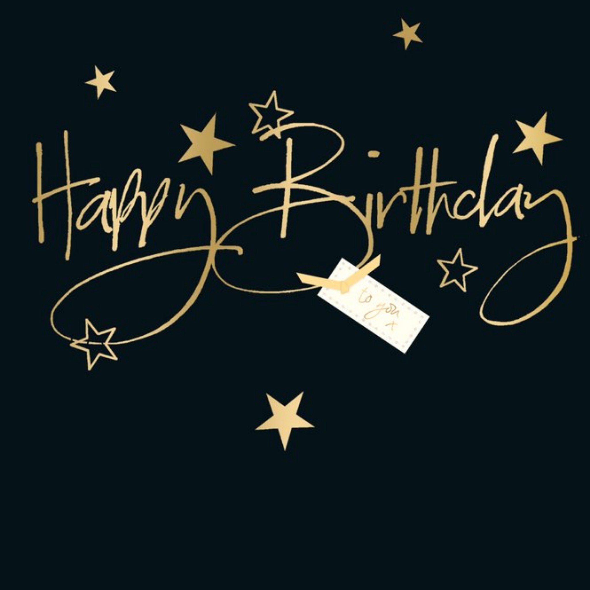Moonpig Ukg Illustrated Typographic Happy Birthday Card