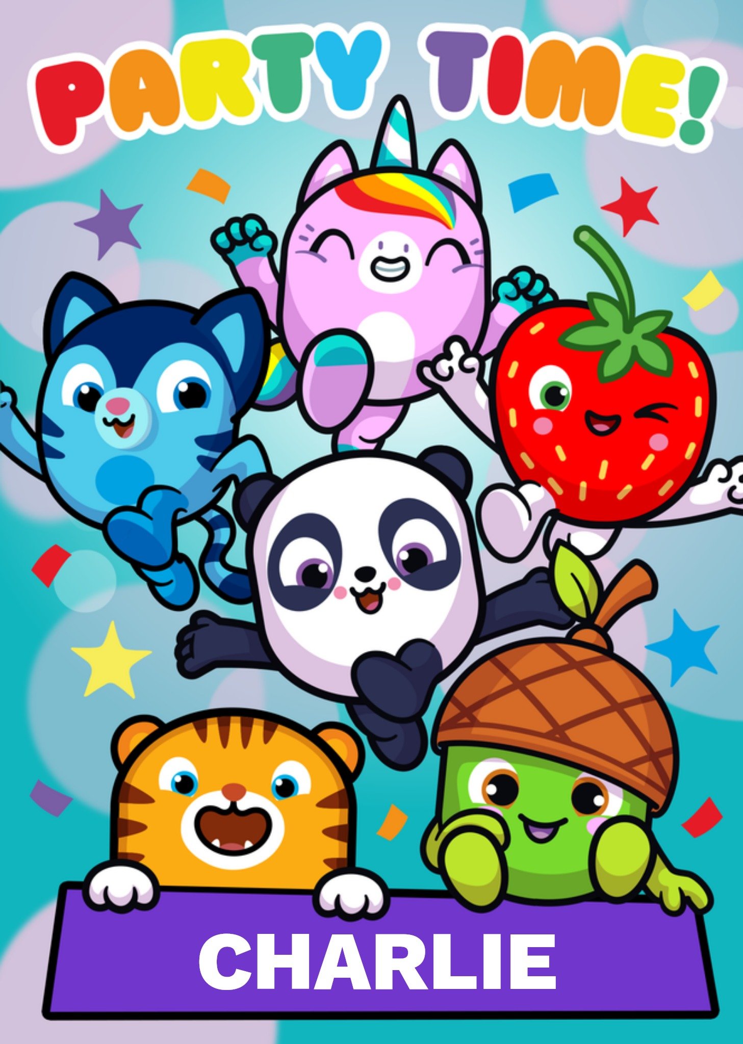 Moonpig Pinata Smashlings Party Time Card