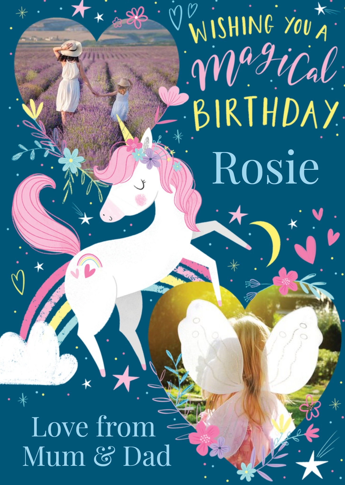 Moonpig Magical Unicorn Birthday Card