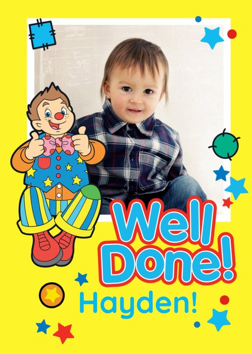 Mr Tumble Something Special Well Done Photo Upload Card