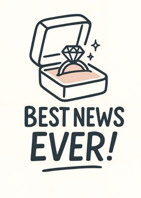 Best News Ever Engagement Card