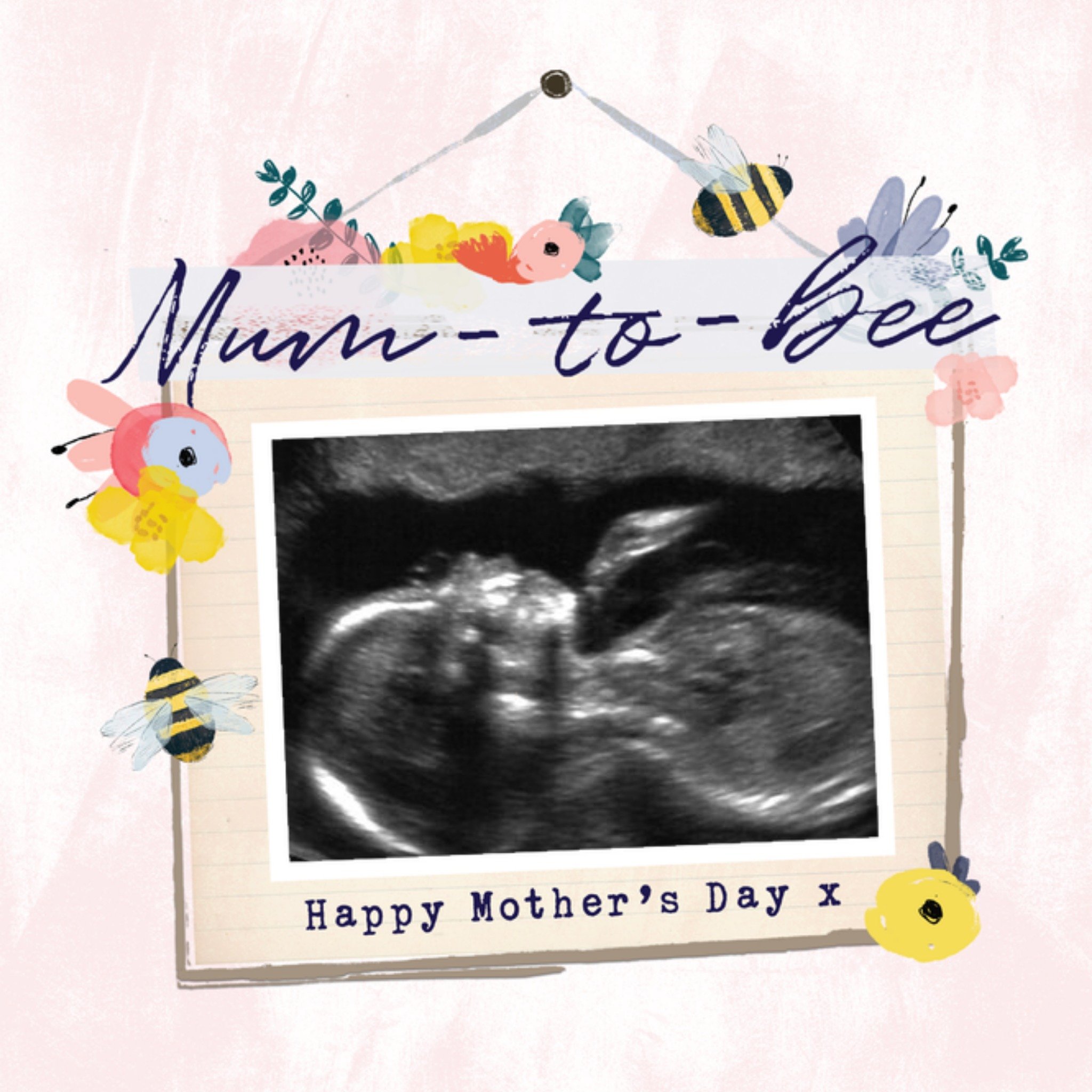 Moonpig Mum To Be Happy Mothers Day Photo Upload Bees Knees Floral Design Mothers Day Card