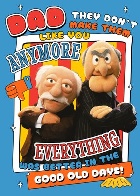 The Muppets Statler And Waldorf Dad Good Old Days Card