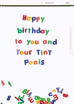 Rude Funny Happy Birthday To You And Your Tiny Penis Card