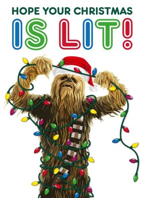 Star Wars Hope Your Christmas Is Lit Card