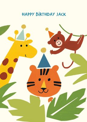 Jungle Animals Birthday Card