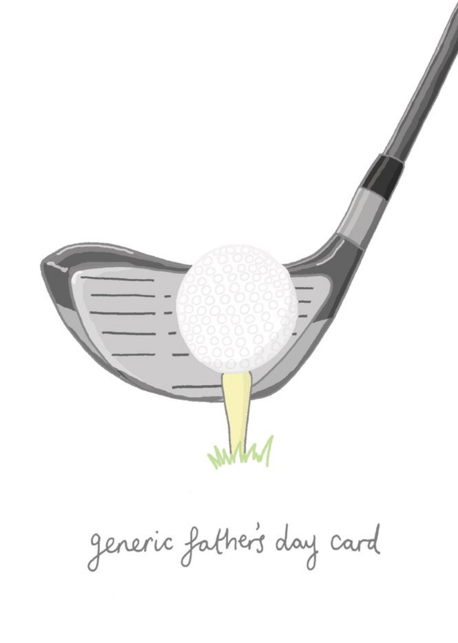 Moonpig Golf Generic Father's Day Card, Large