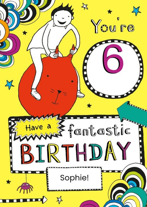 Tom Gates 6th Birthday Activity Card