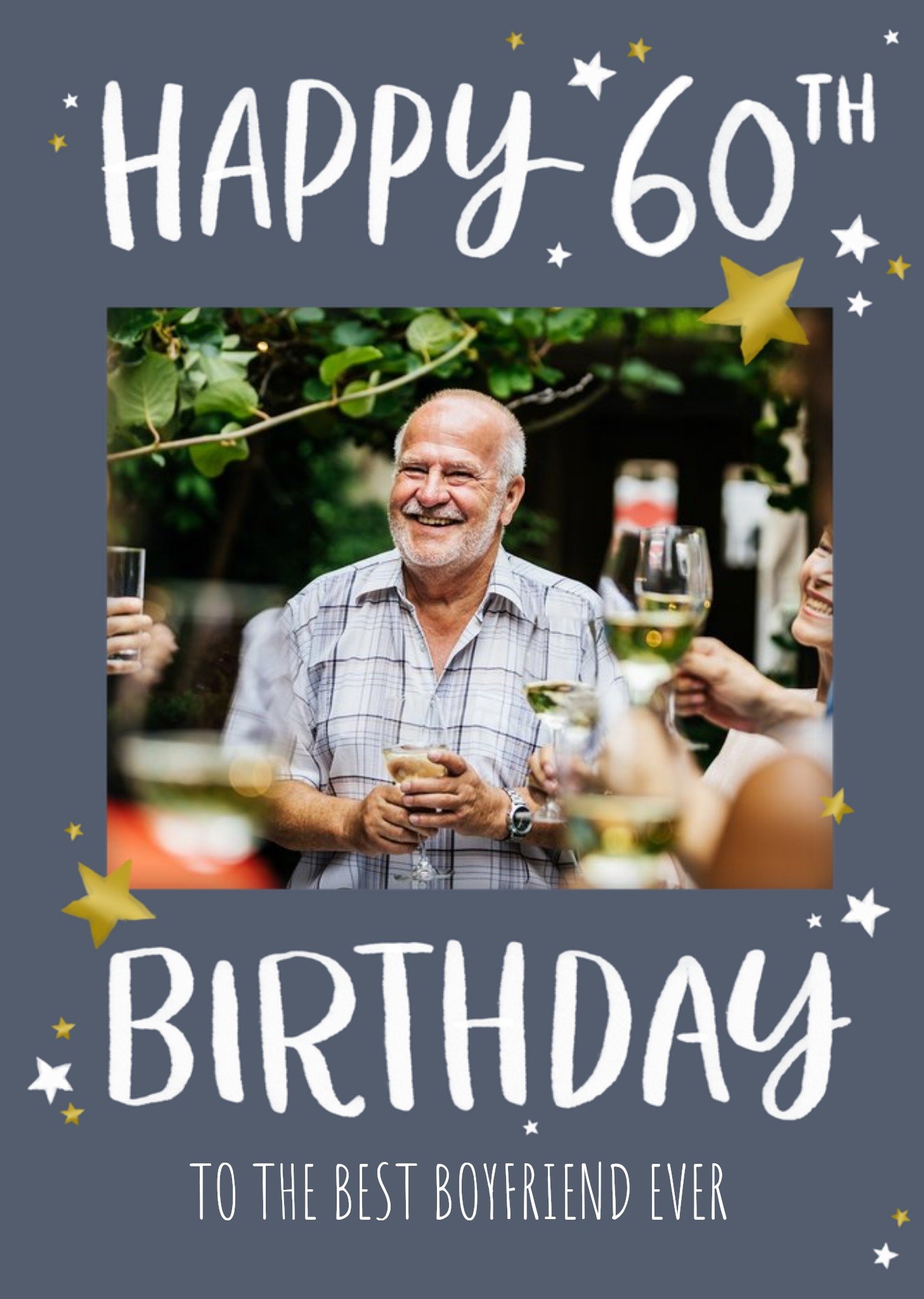 Moonpig Okey Dokey Design Happy 60th Photo Upload Birthday Card