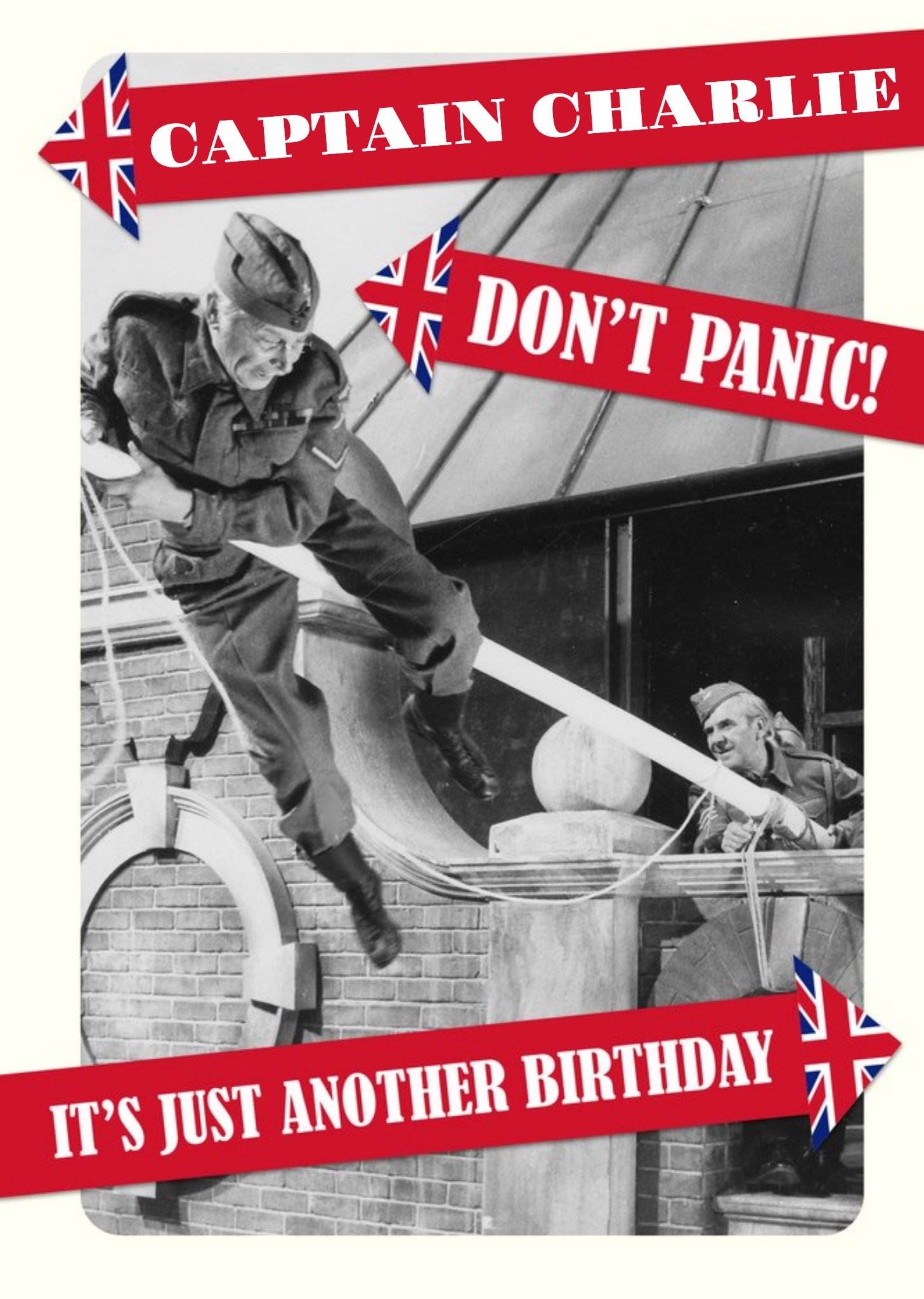 Other Retro Humour Dad's Army Don't Panic Birthday Card