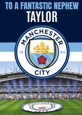 Manchester City FC To A Fantastic Nephew Card