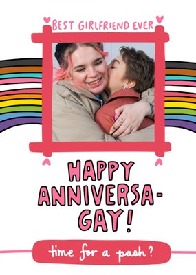 Angela Chick LGBTQ+ Anniversary Photo Upload Card