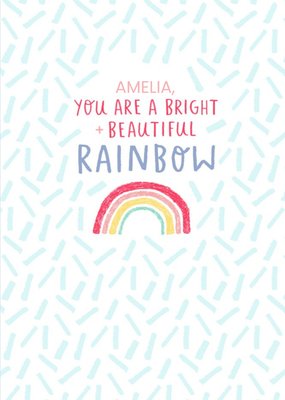 Pride greetings card - rainbow