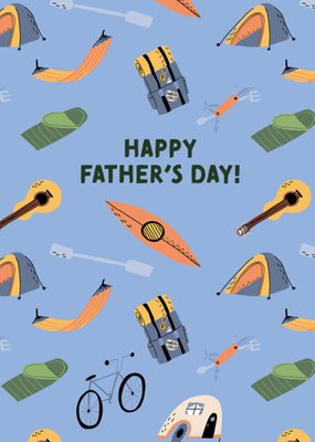 Happy Father’s Day Outdoor Adventure Illustrated Father’s Day Card