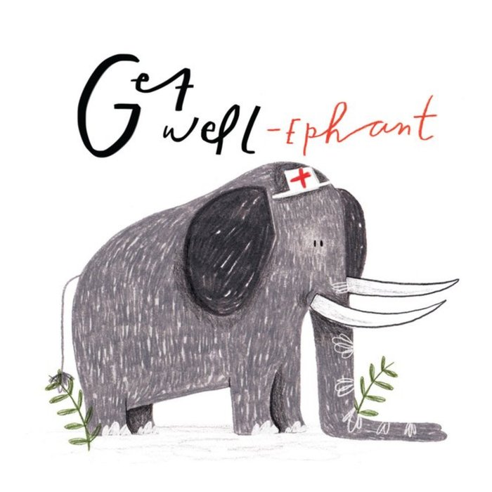 Gell Well Card - Animals - Elephant