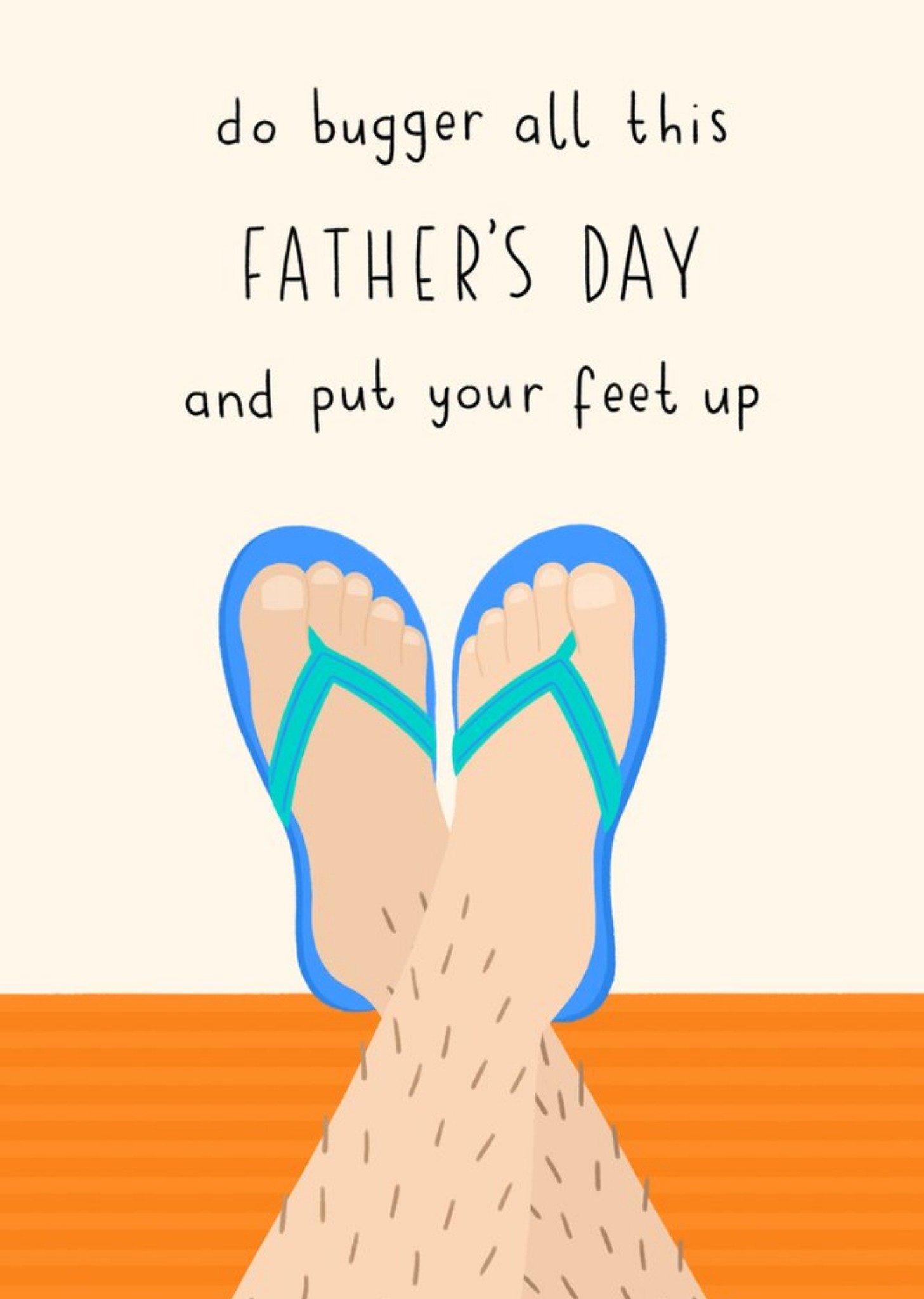 Moonpig Sorcha Faulkner Illustrated Put Your Feet Up Fathers Day Card