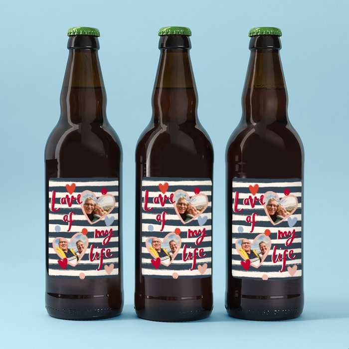 Personalised Love Of My Life Beer Trio 3x500ml