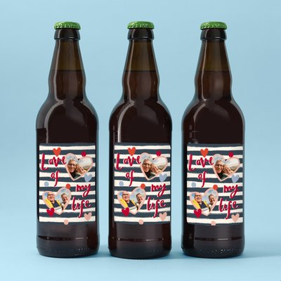 Personalised Love Of My Life Beer Trio 3x500ml