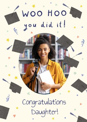 You Did It Photo Upload Graduation Card