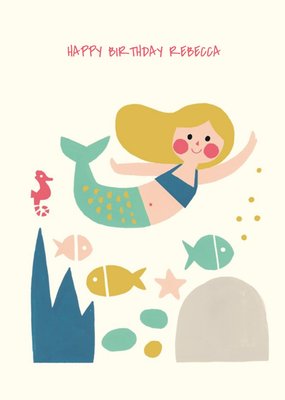 Mermaid Birthday Card