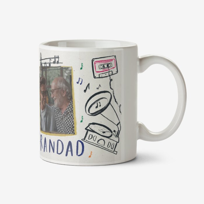 Happy Father's Day Grandad Photo Upload Mug