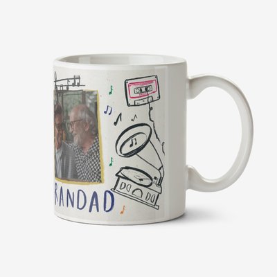 Happy Father's Day Grandad Photo Upload Mug