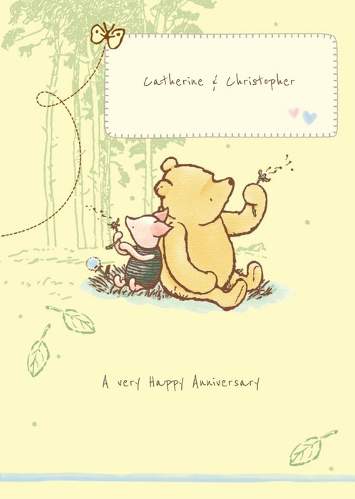 Winnie The Pooh Anniversary Card