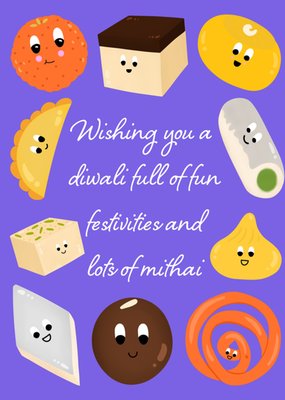 Fun, Festivities And Mithai Diwali Card